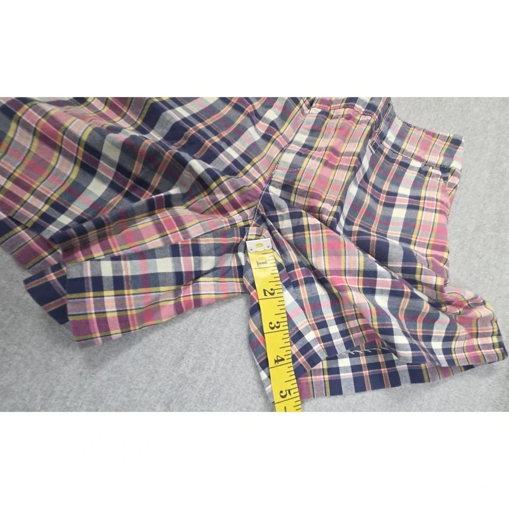 Ralph Lauren Boys 12 madras multi-colored Chino shorts‎ Preppy Logo Beach